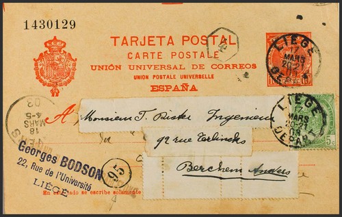 Entier postal officiel sur - entier, postal.