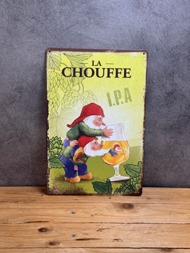 Plaque métal chouffe 818 - plaque,
