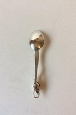 Georg Jensen Argent Sterling Fleur No 84 Thé Cuillère (Grand )/Enfant 031