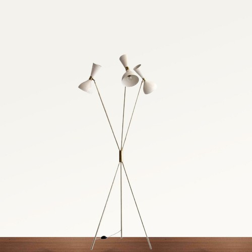 Lampadaire spoutnik laiton - lampadaire,