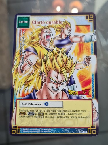 Carte dragon ball française - z,