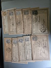 timbres N°77 (9) et  55 sur