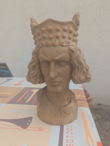 Buste bois sculpté - bois,