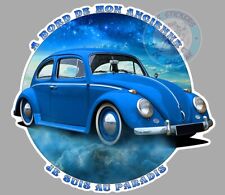 STICKER BEETLE COX COCCINELLE AUTOCOLLANT VINTAGE ECOLO RETRO VB005