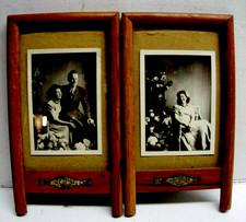Cadre ancien double photo en