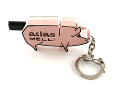 Rare Porte clés 🍀🍀🍀 Charcuteries MELLI Cochon 🍀🍀🍀 Pince à Tiercé