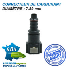 ✅ Raccord DROIT Ø 7,89 mm – Connecteur rapide de carburant essence/gasoil - Neuf