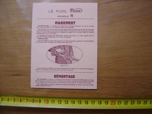 Fusil darne modele - modele, maniement