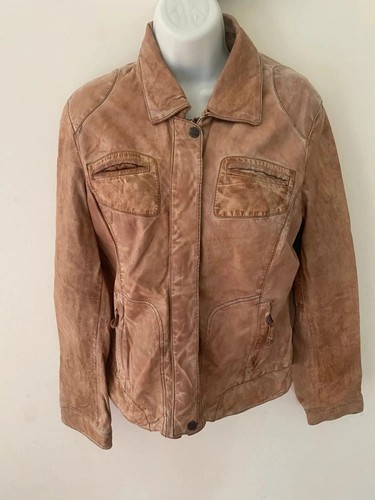 Veste cuir véritable - en,