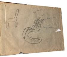 Harry Bertoia Drawing Of A