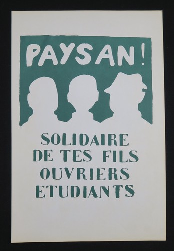 Affiche mai paysan - mai, 68