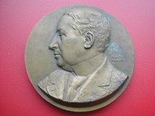 MEDAILLE BRONZE GEORGES MANDEL 1885 1944 PAR FRANCOIS COGNE