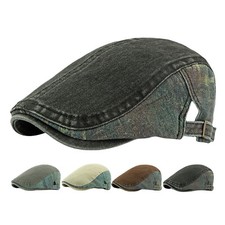 Chapeau béret homme coton réglable newsboy chapeaux casquette cabbie gatsby