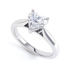 18ct or Blanc Forme Coeur