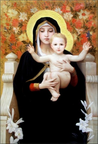 Tableau portrait vierge marie - portrait,