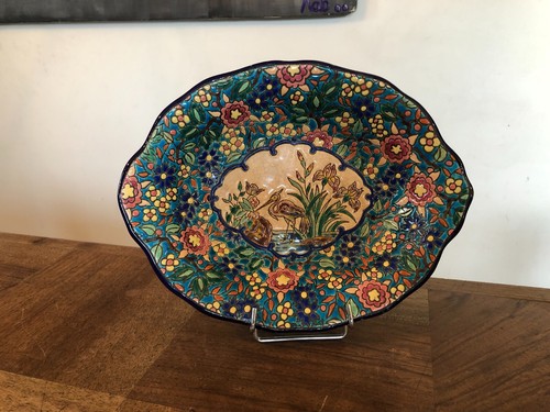 Ancien joli plat faïence - plat,
