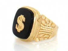 14K or Jaune Sur Pépite Ovale