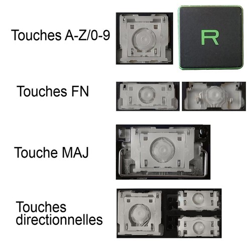 Touche clavier français - de,