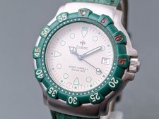 Montre Homme Zodiac Formula Green Quartz 200m Vintage 36mm