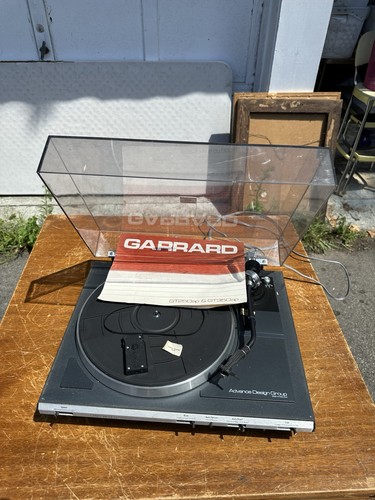 Vtg garrard turntable model - garrard,