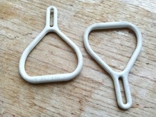 ARMEE FRANCAISE LOT DE DEUX POIGNEES BLANCHES  PARACHUTES ARZ EFA