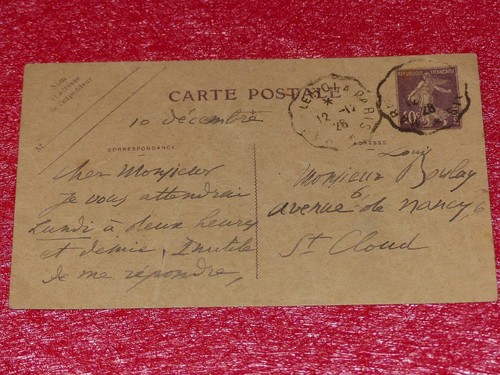 Billet autographe signe emile - billet,