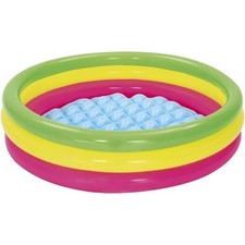 Bestwey Piscine Été 3 Anneaux 102X25 Cm Fond Gonflable Hors Sol En Caoutchouc