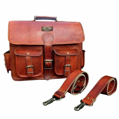 Sac messenger cuir marron - cuir,