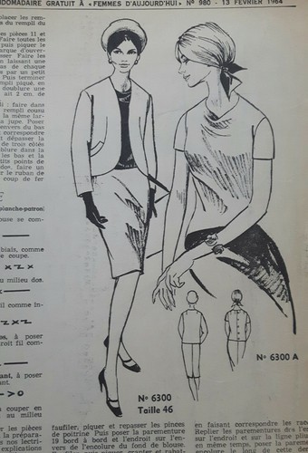 Patron blouse tailleur jupe - patron,