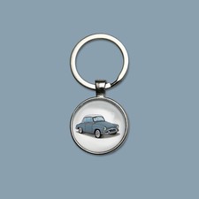 Porte-clefs Simca 9 Aronde grand large bleu porte-clés