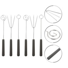 6pcs outil de trempage au chocolat outils de fondue à fond