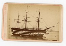 PHOTO CDV photographie Mage Brest 1860, Borda navire école navale commerce paris