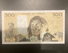 billet 500 francs pascal neuf tres craquant