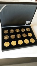  COFFRET 15 PIÈCES MONNAIE DE PARIS TOP 14 RUGBY TOULON RCT CLERMONT CASTRES...