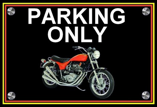 Plaque parking only triumph - ",