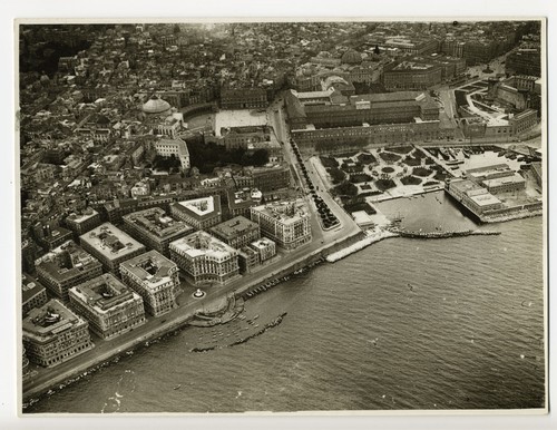 Naples santa lucia aerial - naples:, lucia,