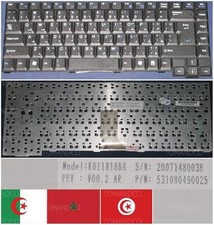 CLAVIER QWERTY ARABE Packard Bell E1245 E1260 E1280 E1510 E1, K011818B8 Noir