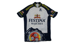 Maillot vélo rétro Sibille Festina
