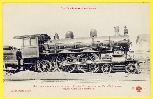 Cpa locomotive vapeur - locomotive, à