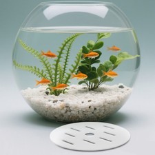  Couvercle d'aquarium : Auvent rond anti-fuite en acrylique de 20 cm,