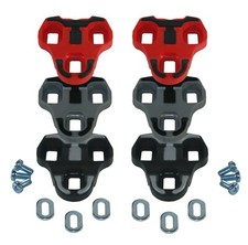 cale look keo vélo grip antidérapant noir gris rouge chaussure course  cales