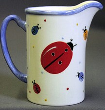 New Ceramic Ladybug Pitcher 11