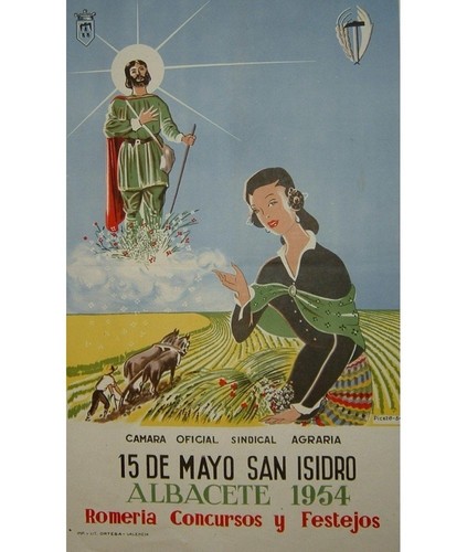 Affiche poster albacete 1954 - albacete,