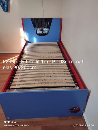 Lit spiderman 90x200 - spiderman, 90x200+