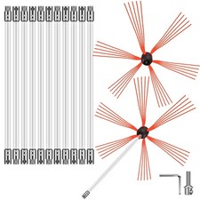 Kit de Ramonage Kit de Nettoyage pour Poêle à Pellet en Nylon 12 Tiges