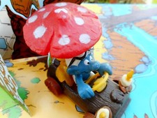 40232  Schtroumpf voiture parapluie smurf puffo puffi schtroumpf  TBE 1978 TRARE