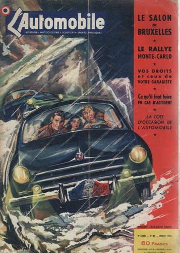 Automobile 1953 rallye - l'automobile,