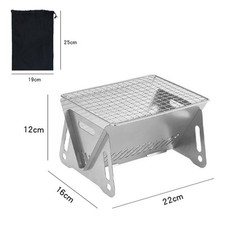 Poêle pliant portable barbecue porte-grill filet poêle à bois de chauffage po