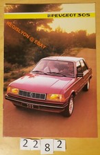 PEUGEOT 305 GL GLD GR SR SRD AUTOMATIC GT GTX Prospectus 8 pages Fr MY 1985