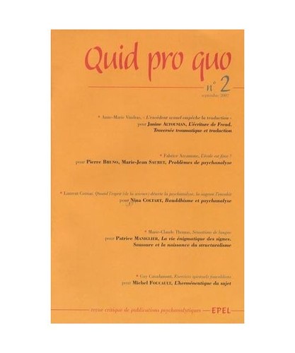 Quid pro quo tome - quid,